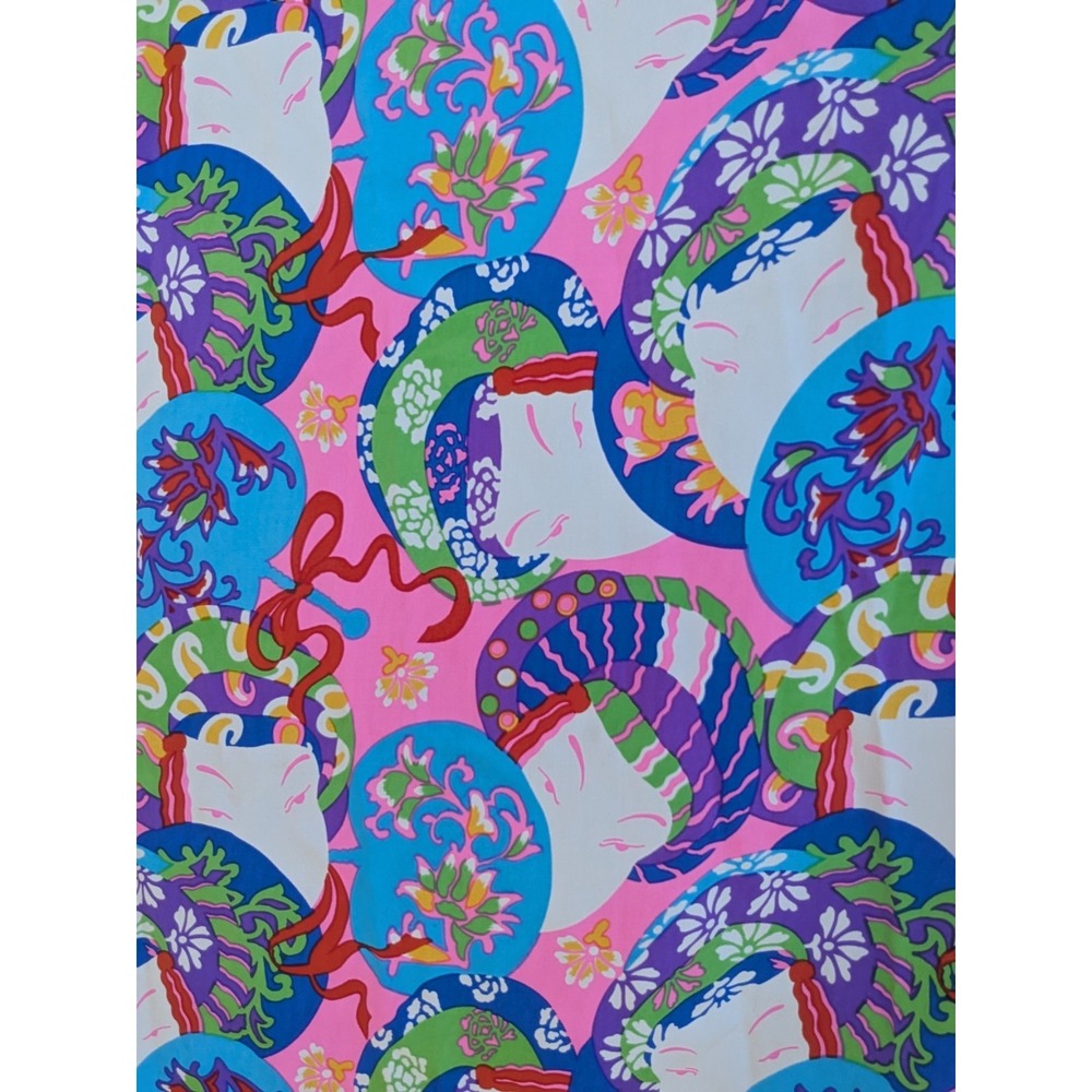 Vintage Diane Freis Original Art Floral Scarf 40" X 40" Colorful Fringe